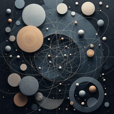 The primary subject of the image is a large, intricate, and detailed drawing of various celestial bodies, including planets, stars, and moons. The drawing is set against a black background, which contrasts with the vibrant colors of the celestial bodies. The visual style of the image is a combination of digital art and illustration, showcasing the artist's skill in capturing the beauty and complexity of the celestial bodies. The overall atmosphere of the image is one of wonder and fascination,